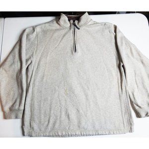 Arrow Beige Pullover Zippered Sweater, Size Medium - Comfortable & Casual